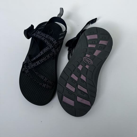 Chaco ZX1 Sport Sandals - Youth Size 3 - Black & White - Picture 3 of 4